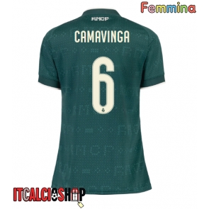 Real Madrid Eduardo Camavinga #6 Seconda Maglia Femmina 2026-27 Manica Corta